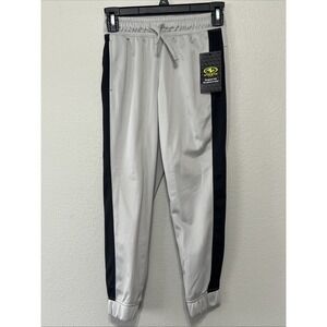 YOUTH ATHLETIC BOYS GRAY BASEBALL SPORTS  PANTS SIZE MED (8) Elastic Waist